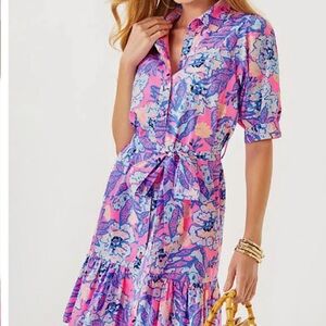 Lilly Pulitzer Purple and Pink Midi Sundress🌸